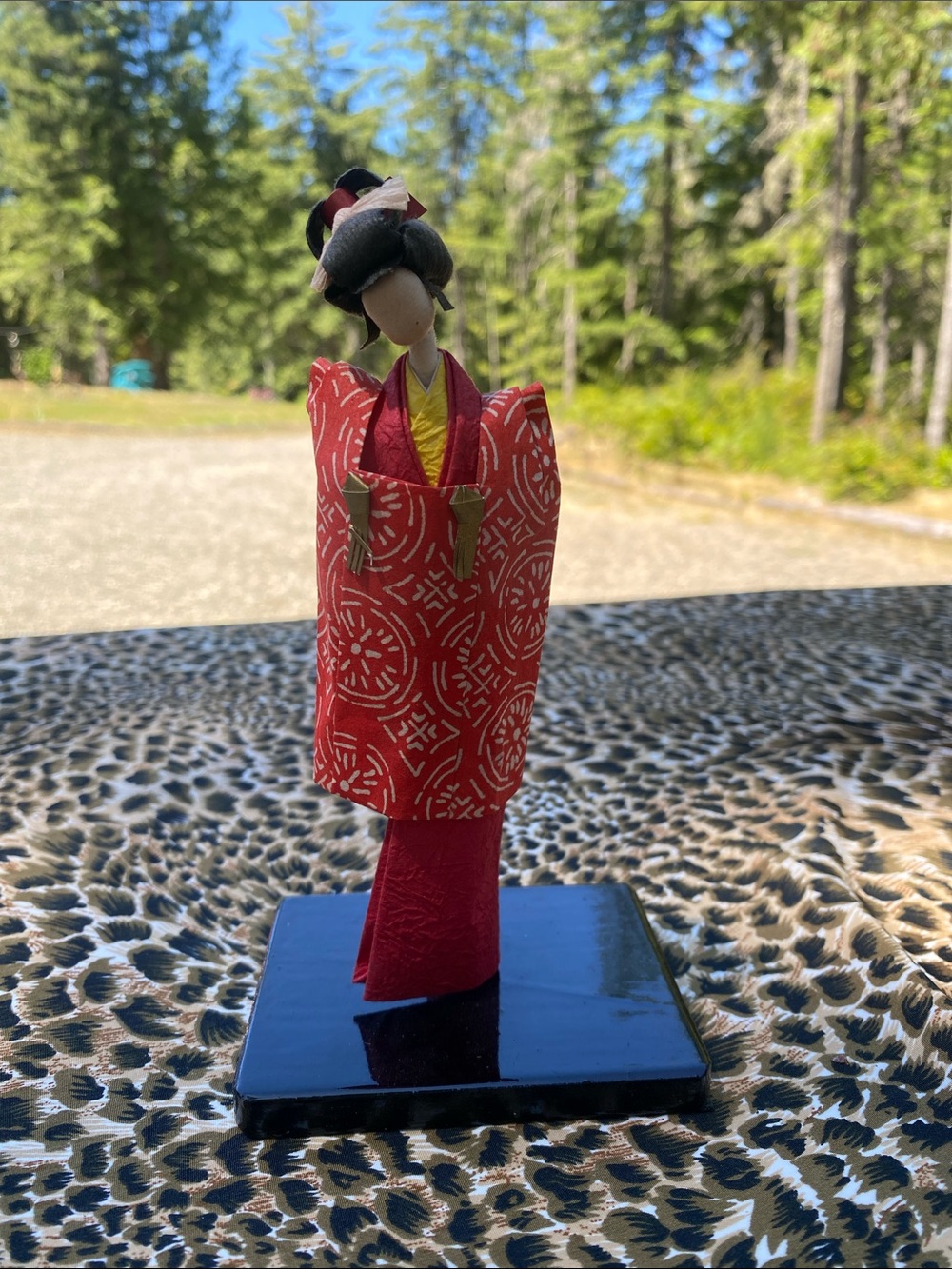 Japanese Washi Paper Doll (specifically a Washi Ningyo or Shiori Ningyo)